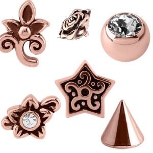 Rose Gold Threaded Accessories