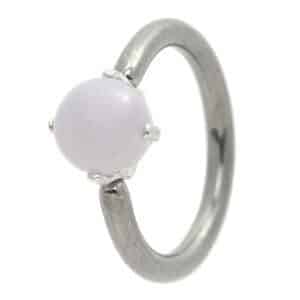 Sterling Silver Ball Closure Rings
